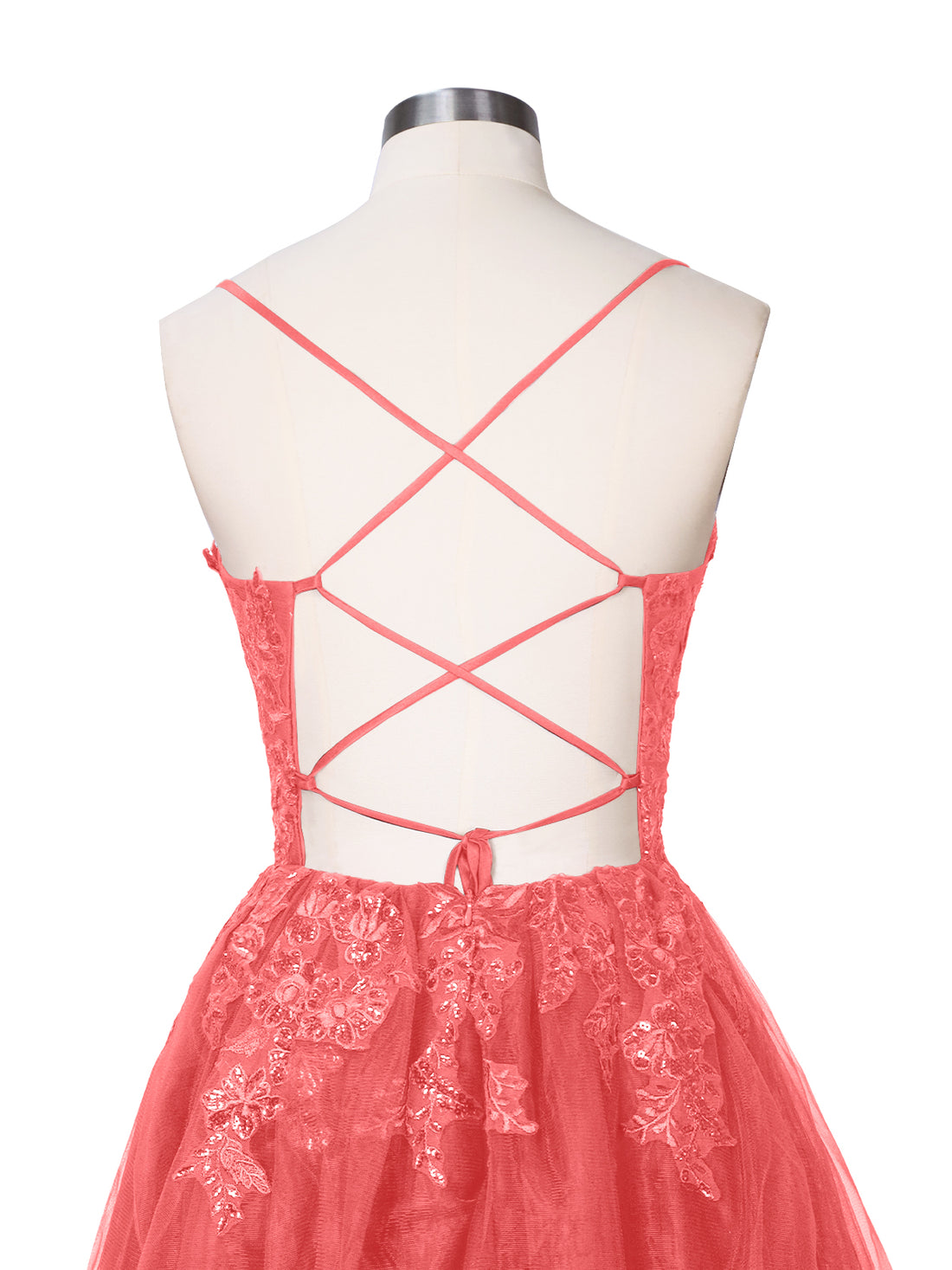 Applique Soft Tulle Mini Dress 