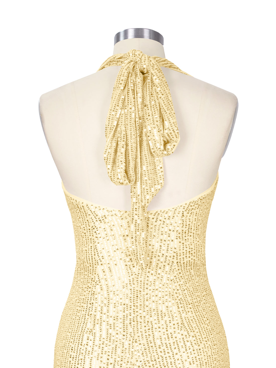 Halter Sequin Sheath Mini Dress 