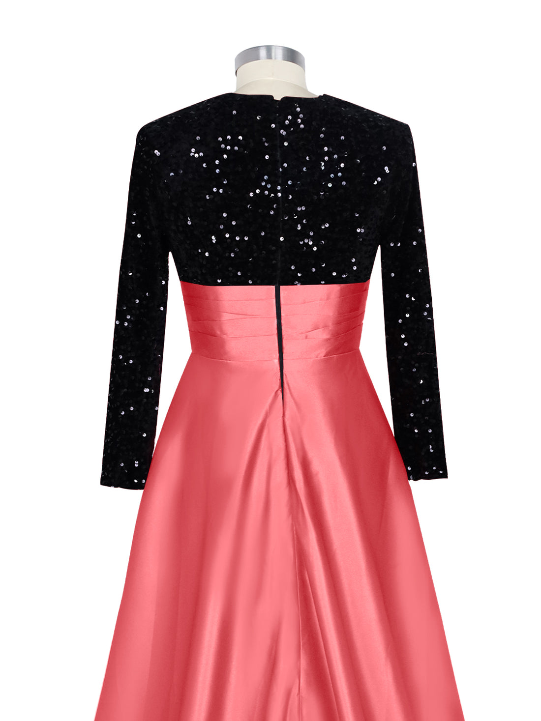 Sequin Jewel Neckline Prom Dress 