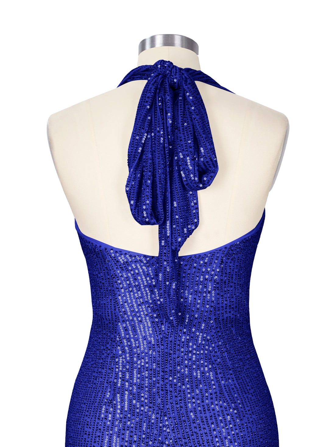 Halter Sequin Sheath Mini Dress 