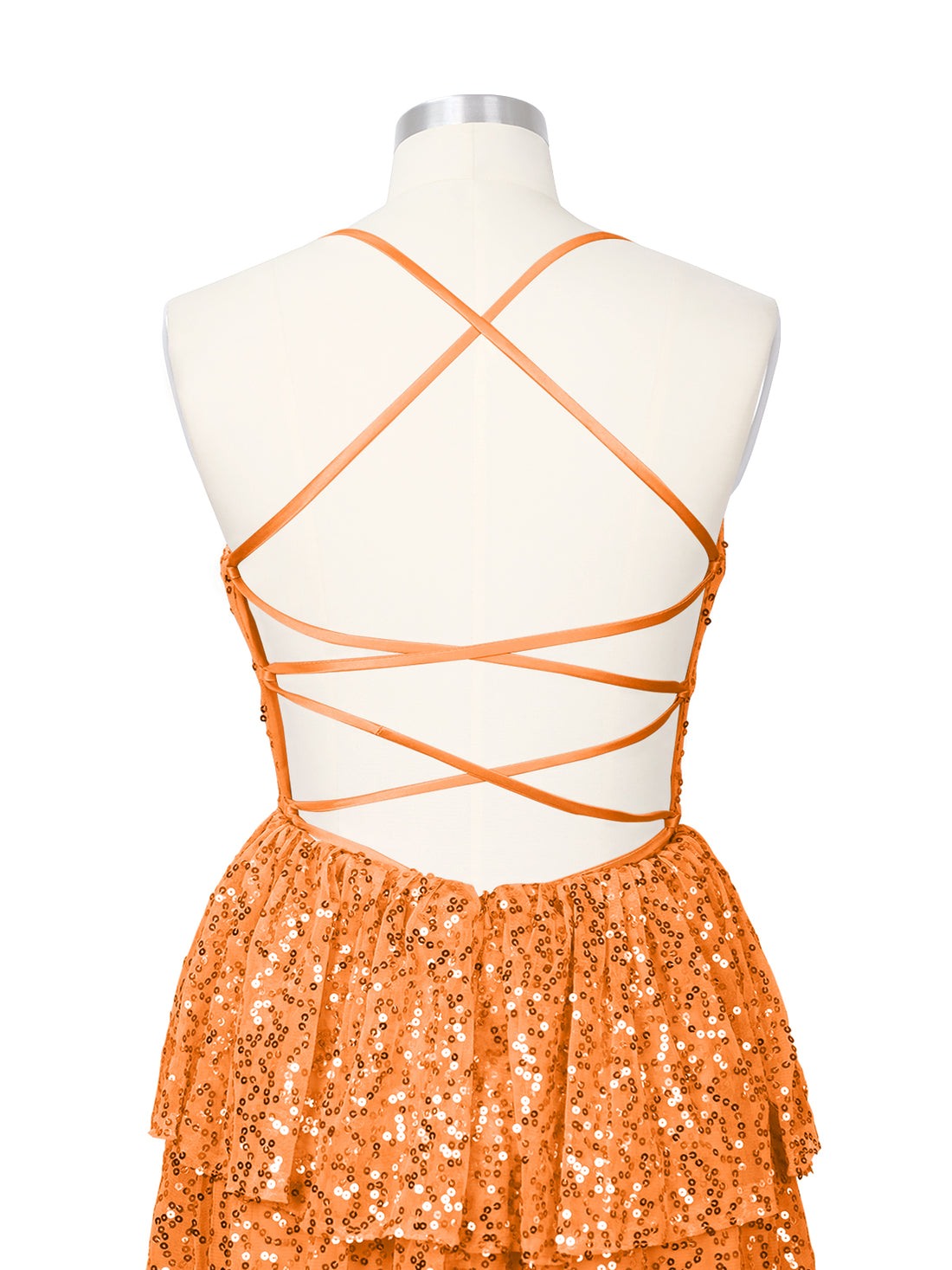 Sequined Halter Flare Mini Dress 