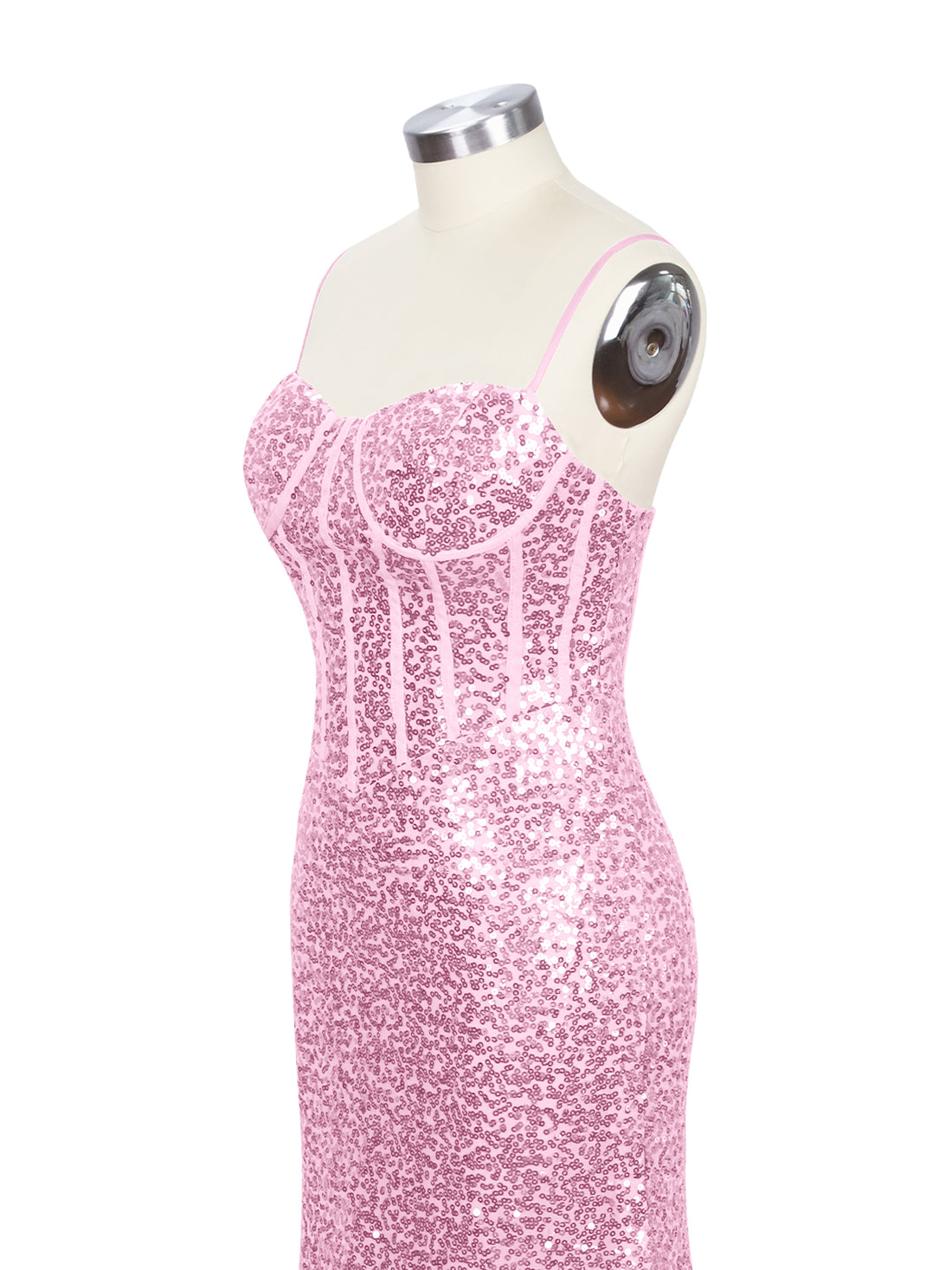 Spaghetti Sheath Prom Dress 