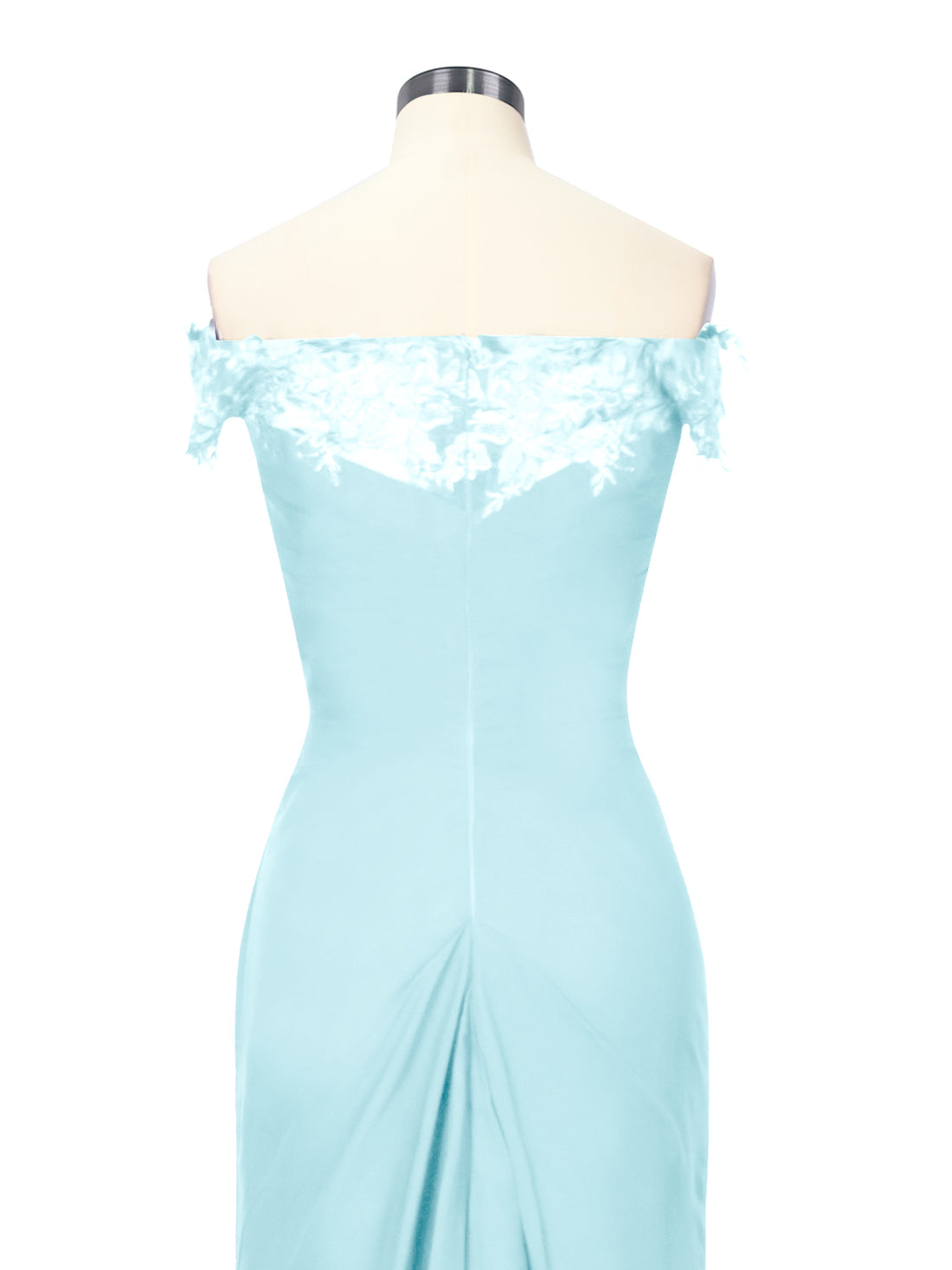 Off-Shoulder Chiffon Sheath Dress 