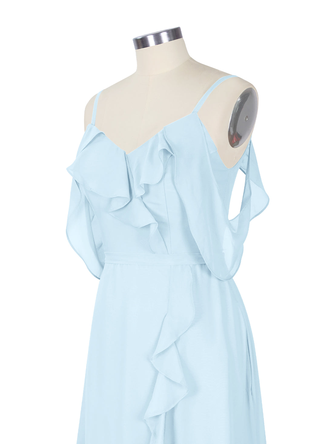 Flowy Spaghetti Bridesmaid Dress 