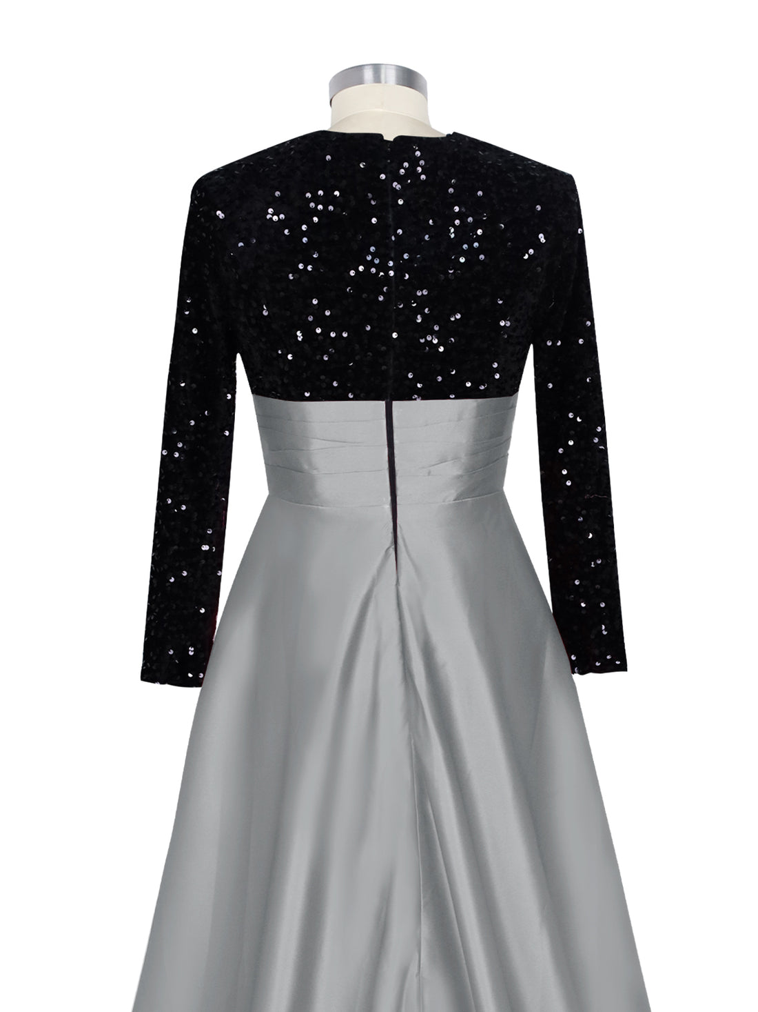 Sequin Jewel Neckline Prom Dress 
