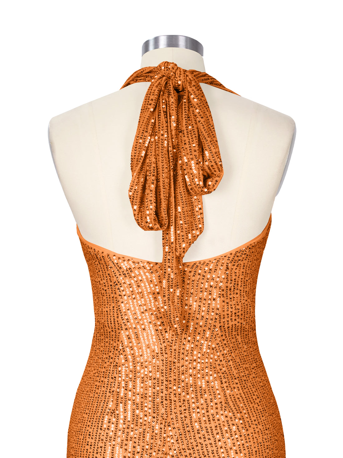 Halter Sequin Sheath Mini Dress 