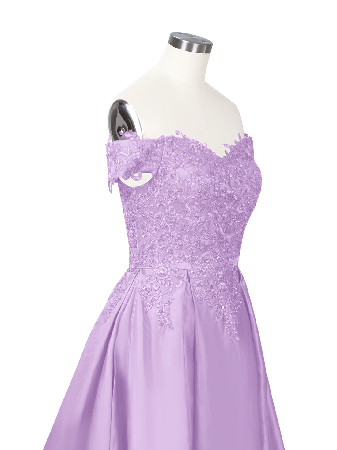 Applique Bodice Prom Dress 