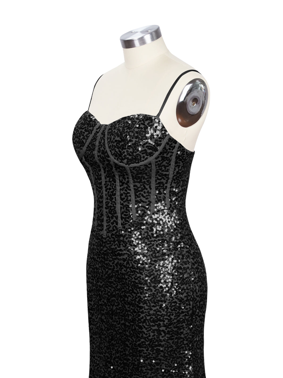 Spaghetti Sheath Prom Dress 
