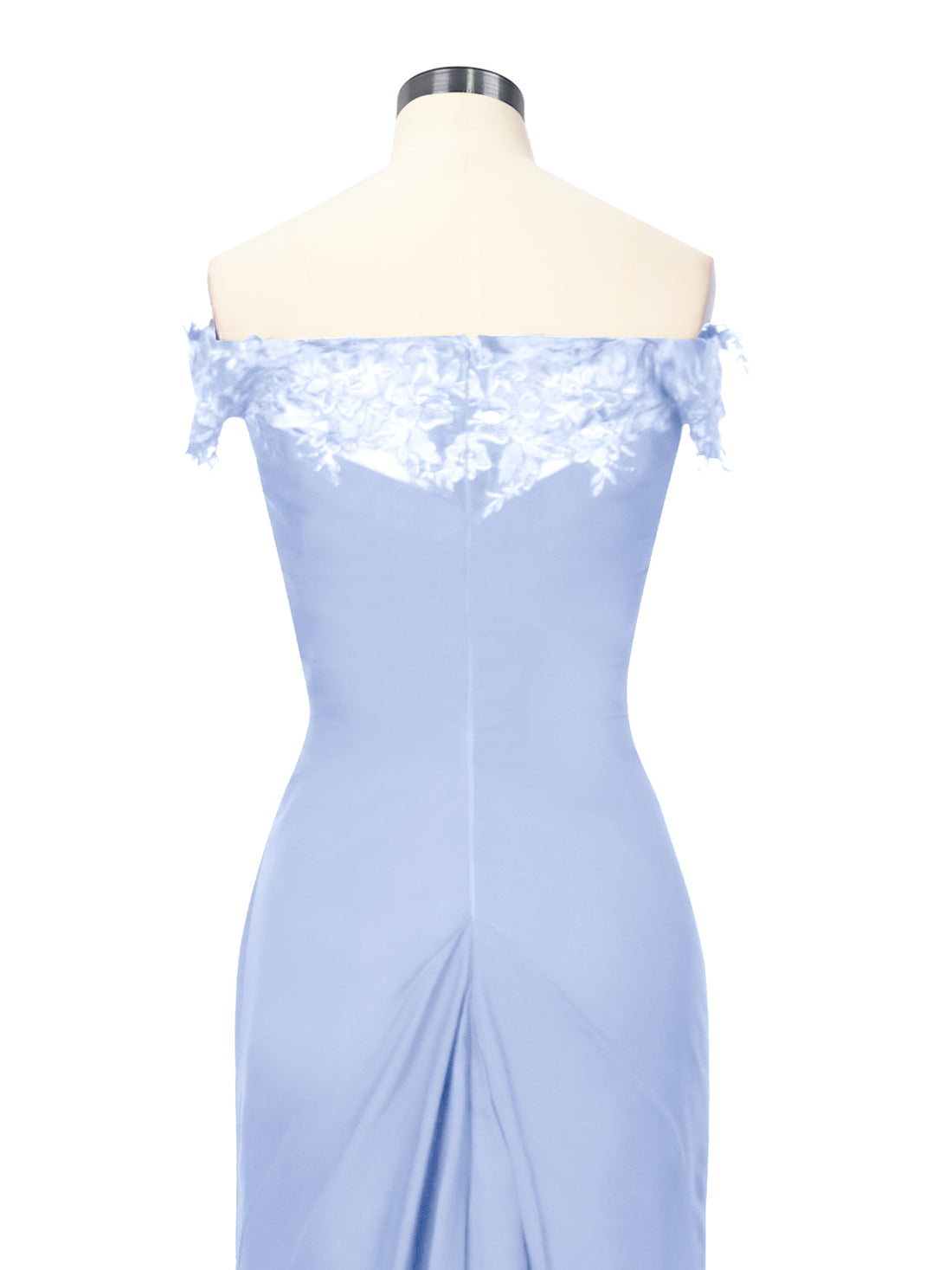 Off-Shoulder Chiffon Sheath Dress 