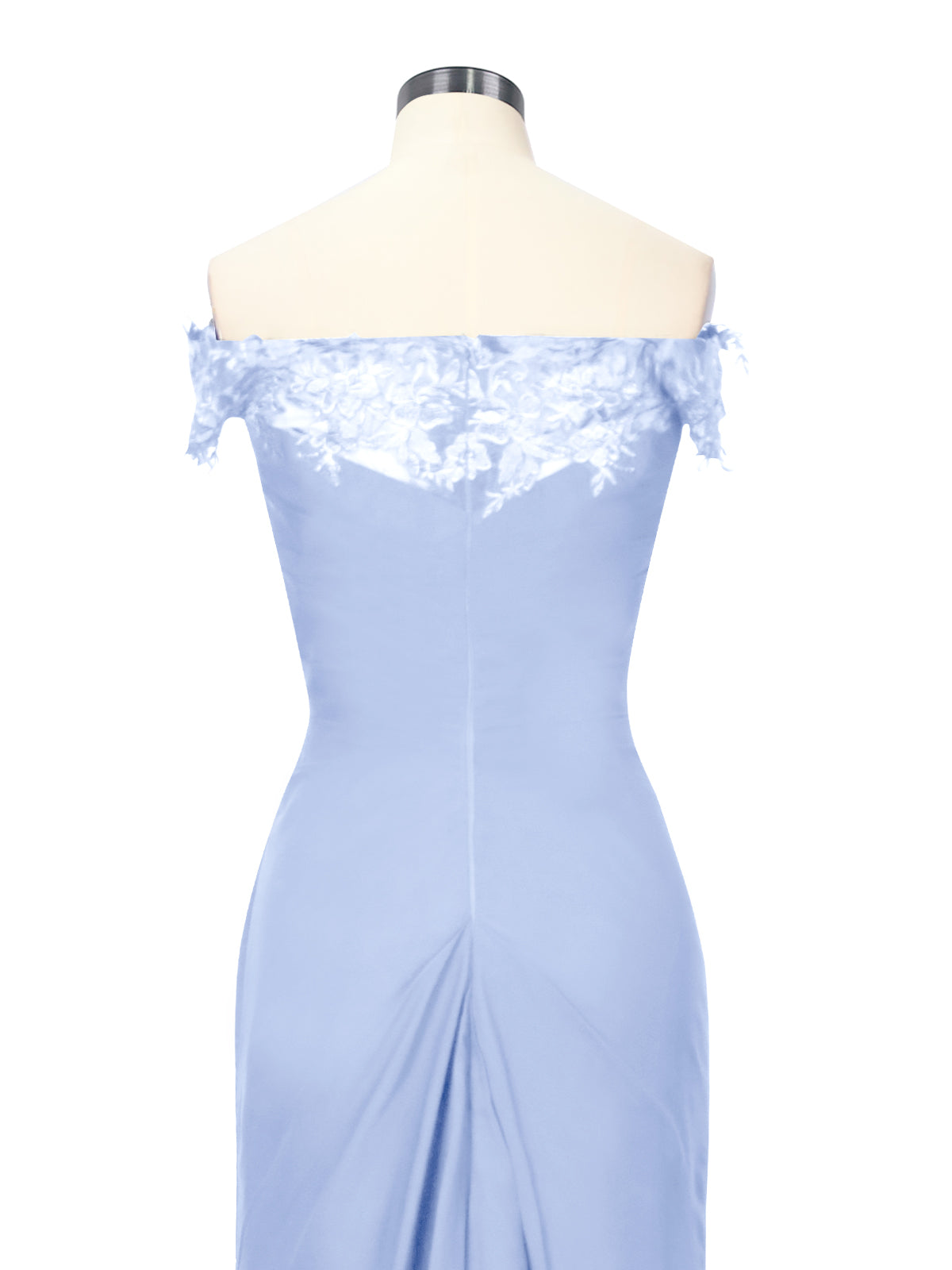 Off-Shoulder Chiffon Sheath Dress 
