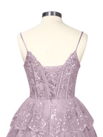 Sequin Appliques Mini Dress 