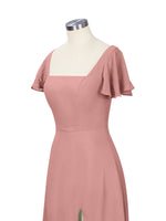 Flutter Sleeves Bridesmaid Dress 