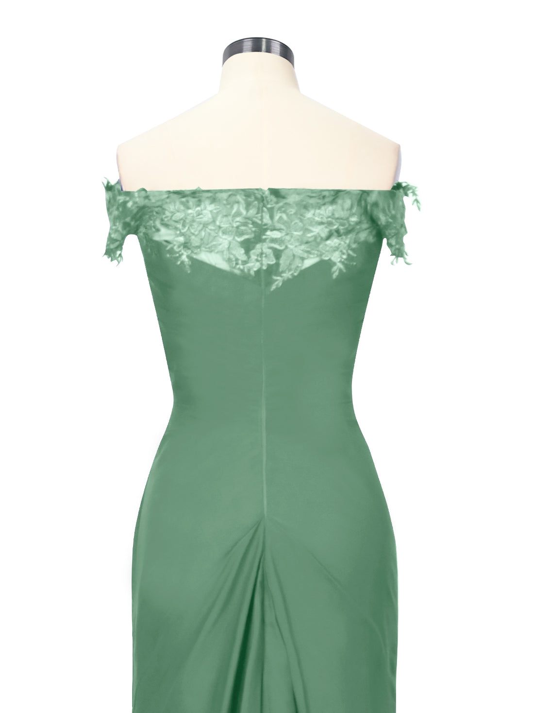 Off-Shoulder Chiffon Sheath Dress 