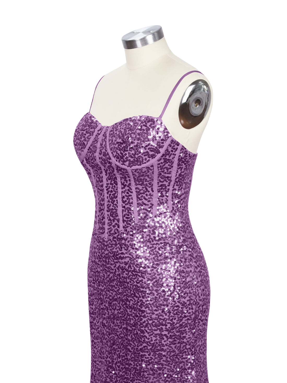 Spaghetti Sheath Prom Dress 