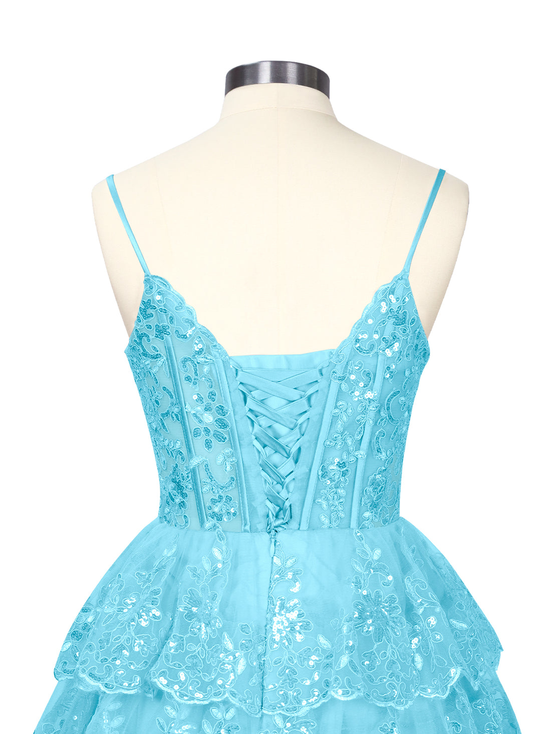 Sequin Appliques Mini Dress 