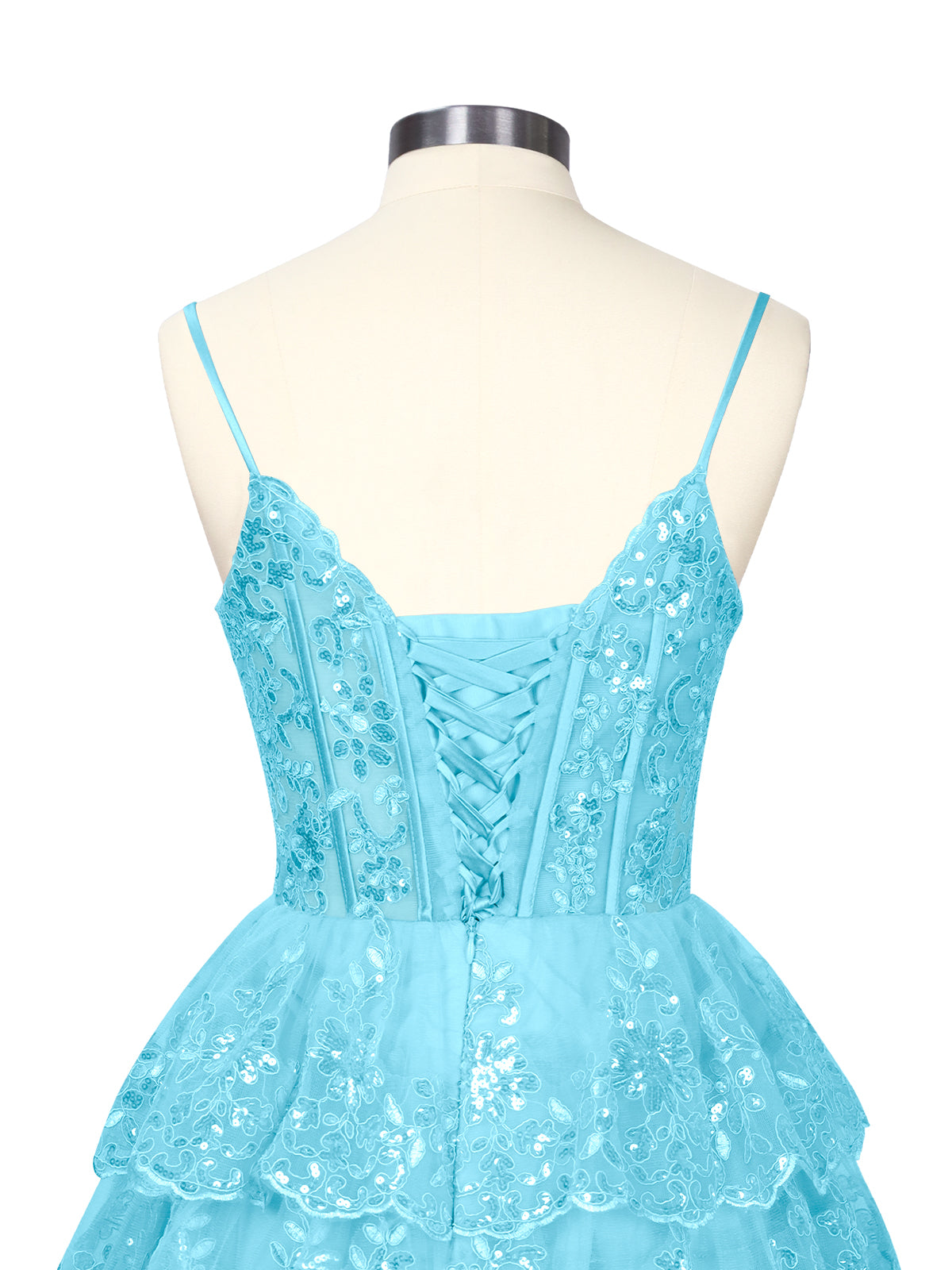 Sequin Appliques Mini Dress 