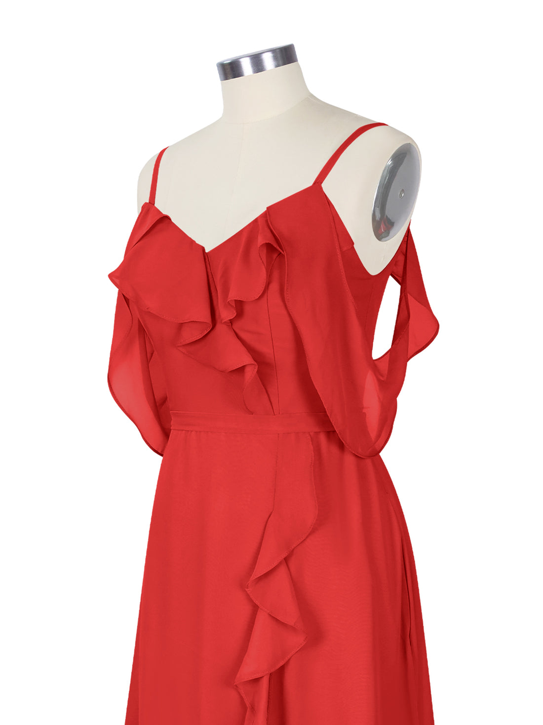 Flowy Spaghetti Bridesmaid Dress 