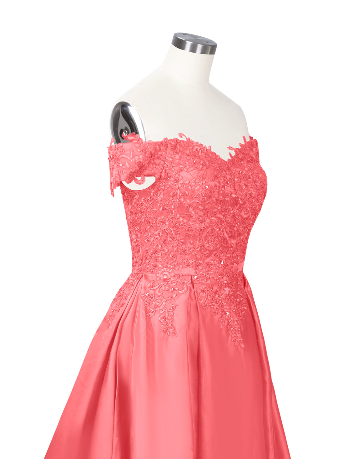 Applique Bodice Prom Dress 