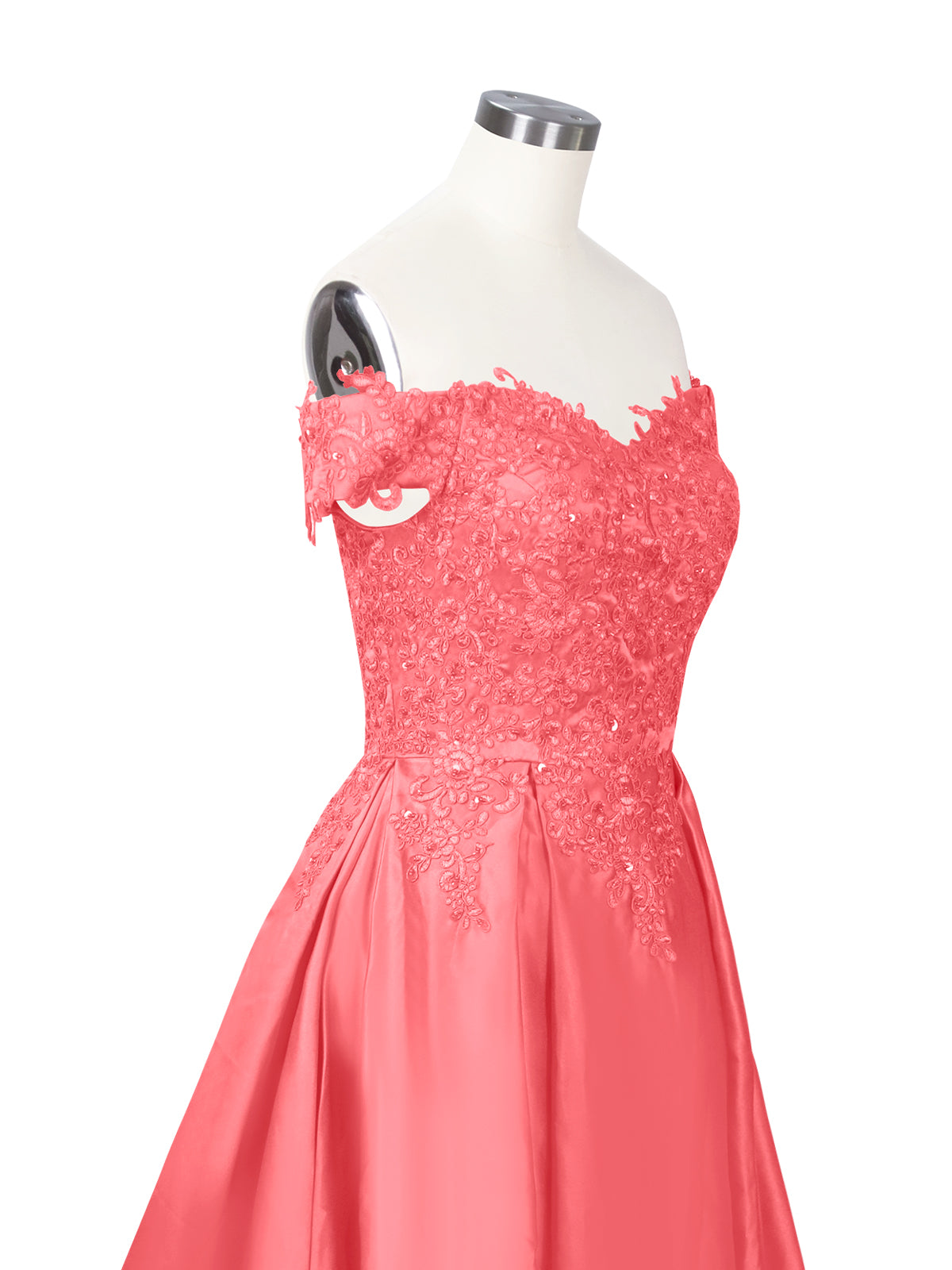 Applique Bodice Prom Dress 