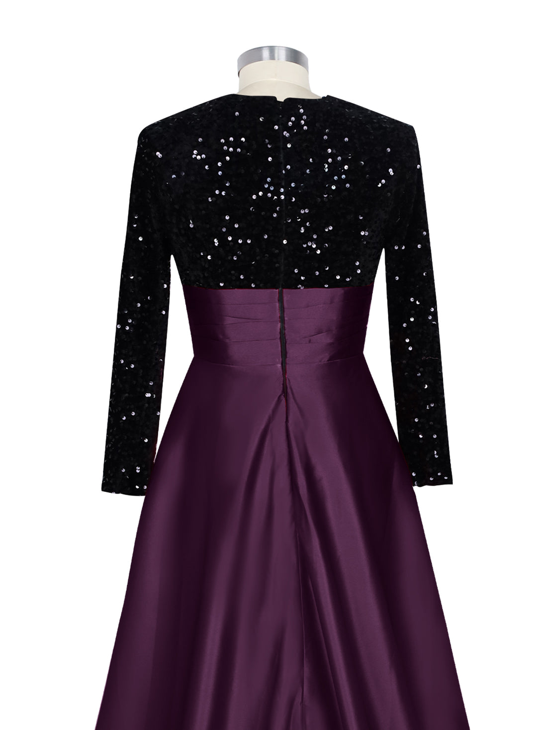 Sequin Jewel Neckline Prom Dress 