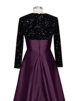 Sequin Jewel Neckline Prom Dress 