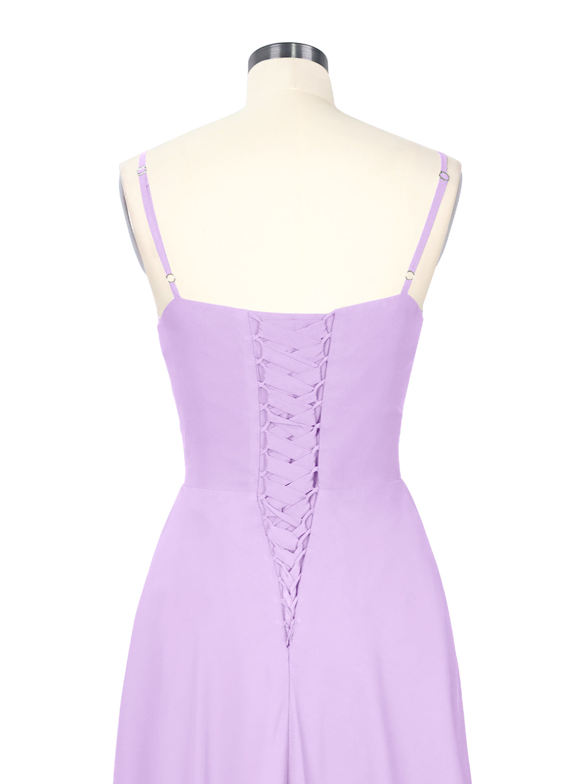 Spaghetti Asymmetrical Bridesmaid Dress 