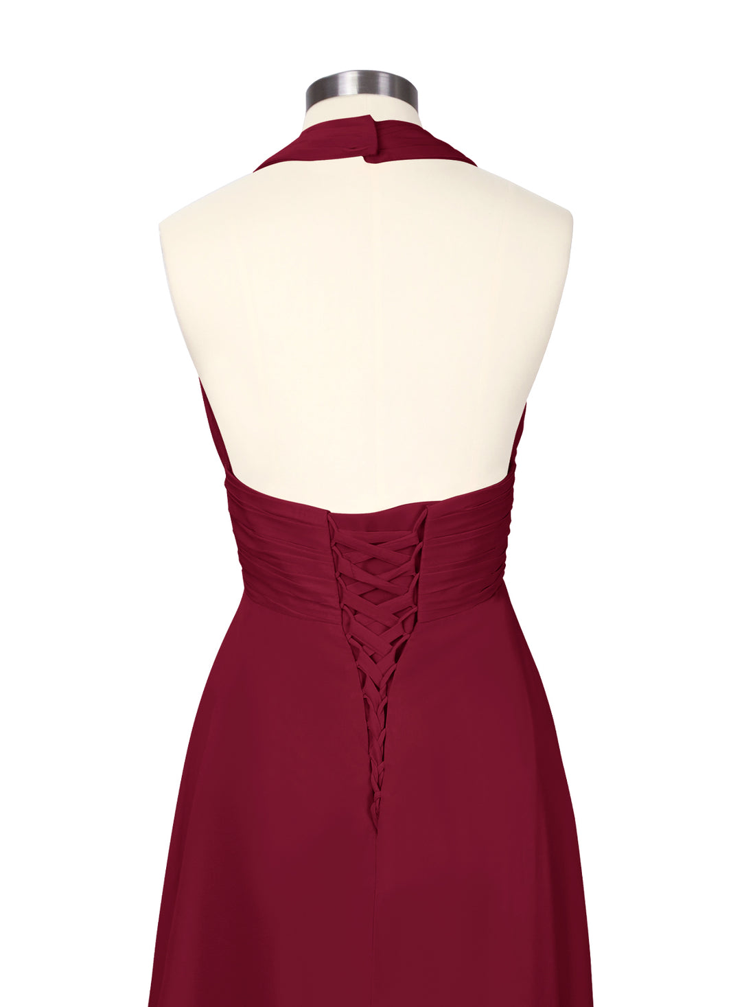 Ruched Halter Bridesmaid Dress 