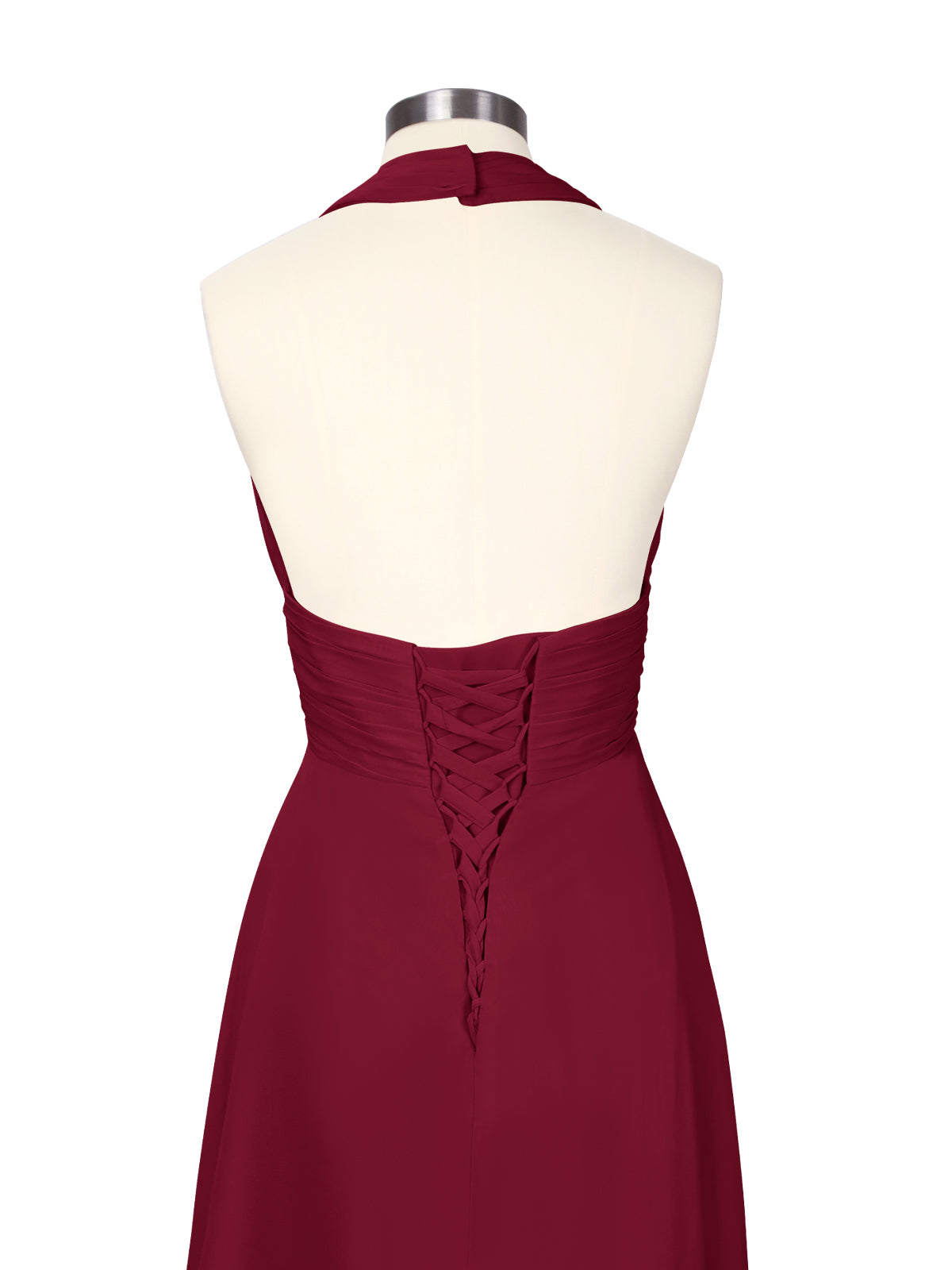 Ruched Halter Bridesmaid Dress 