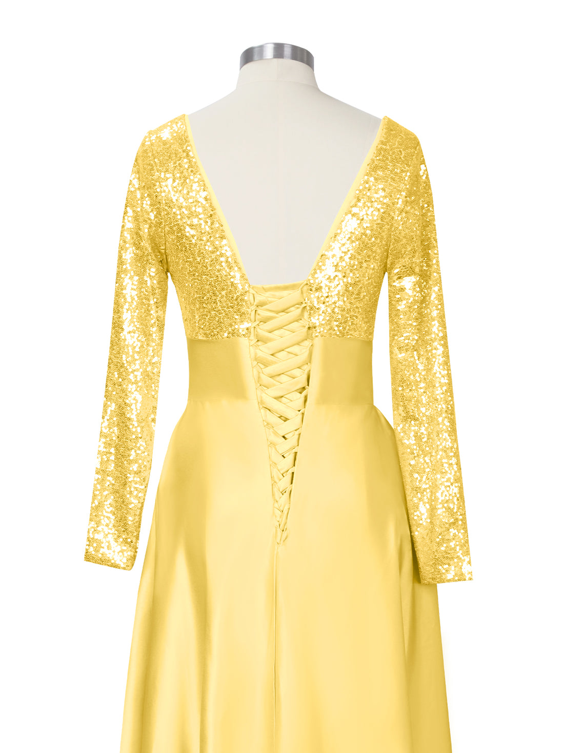 Long Sleeveless Sequin Prom Dress 
