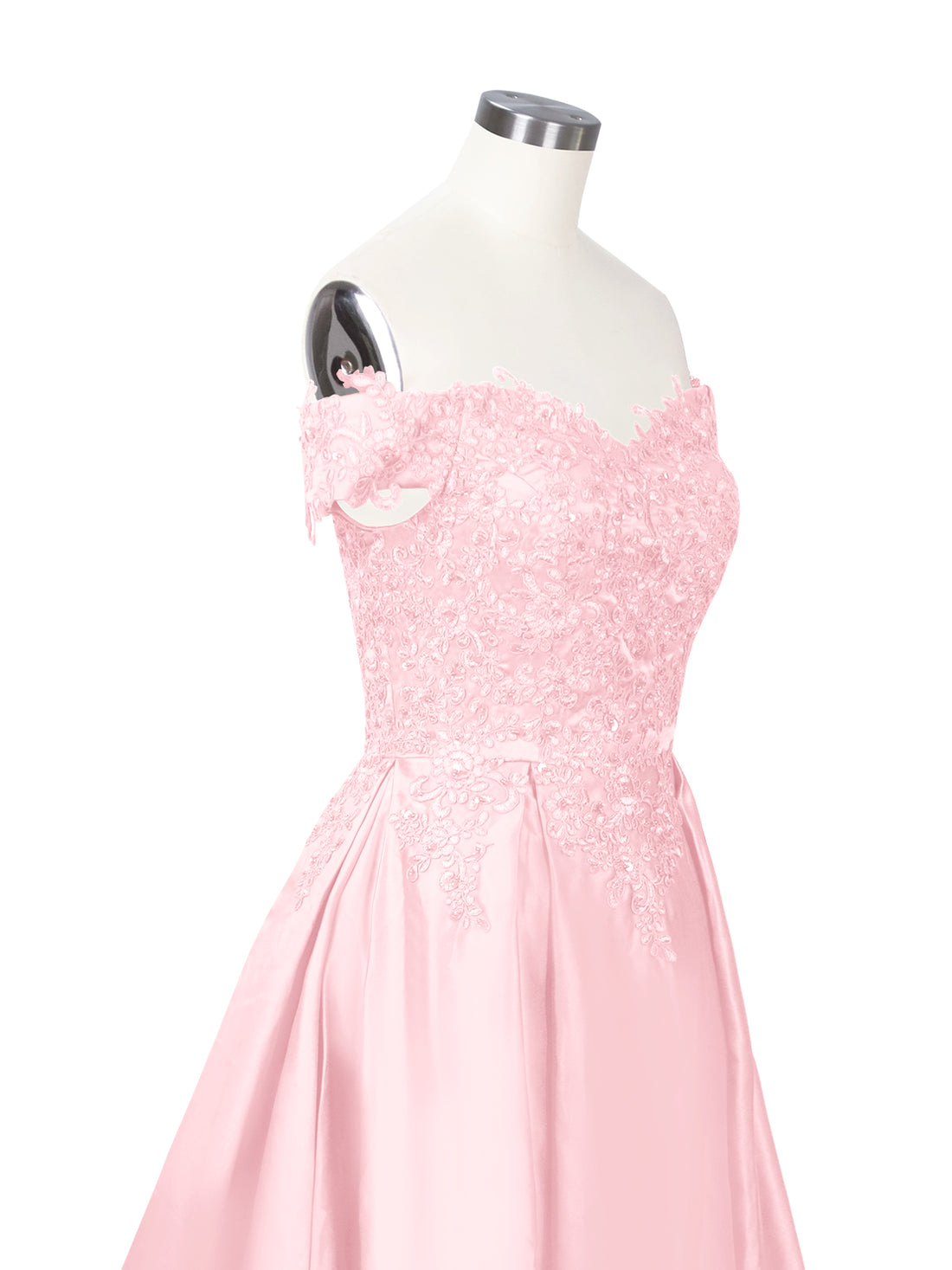 Applique Bodice Prom Dress 