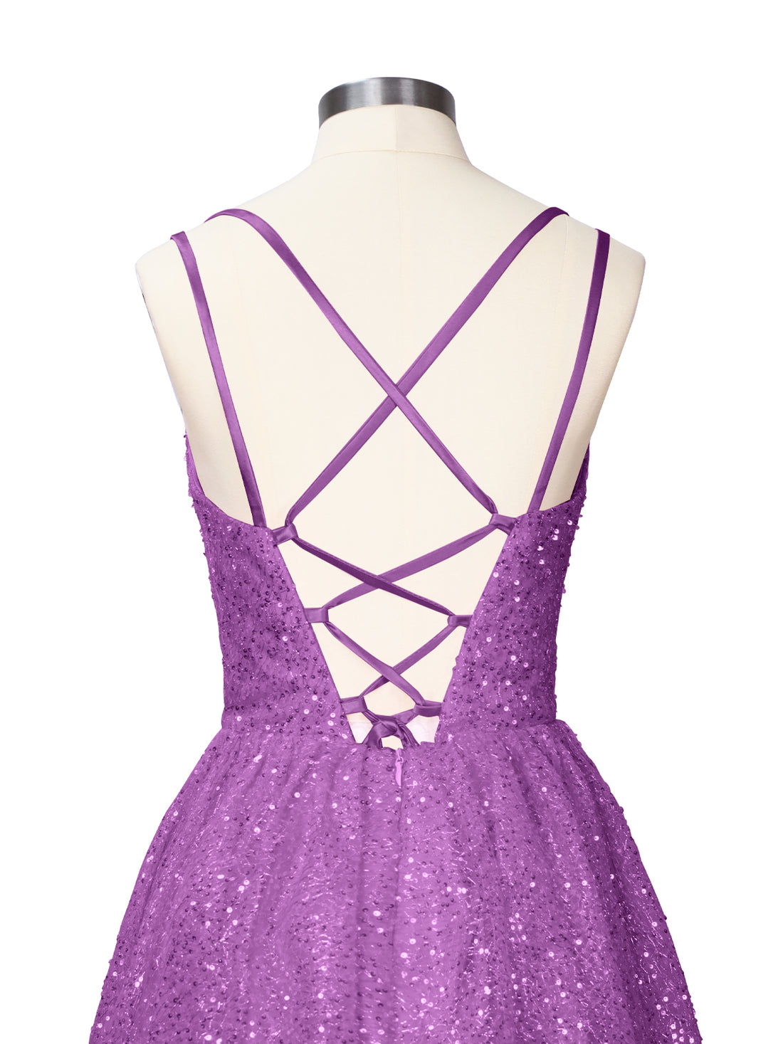 Sparkly Sequined A-line Mini Dress 