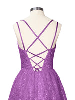 Sparkly Sequined A-line Mini Dress 