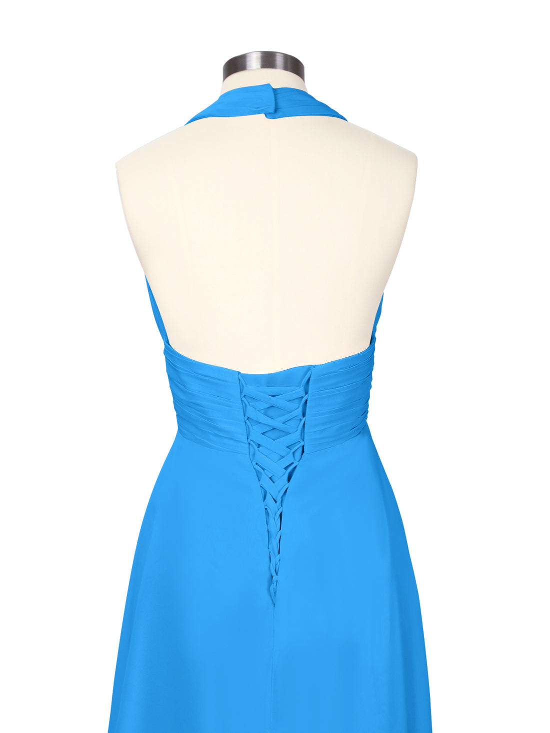 Ruched Halter Bridesmaid Dress 