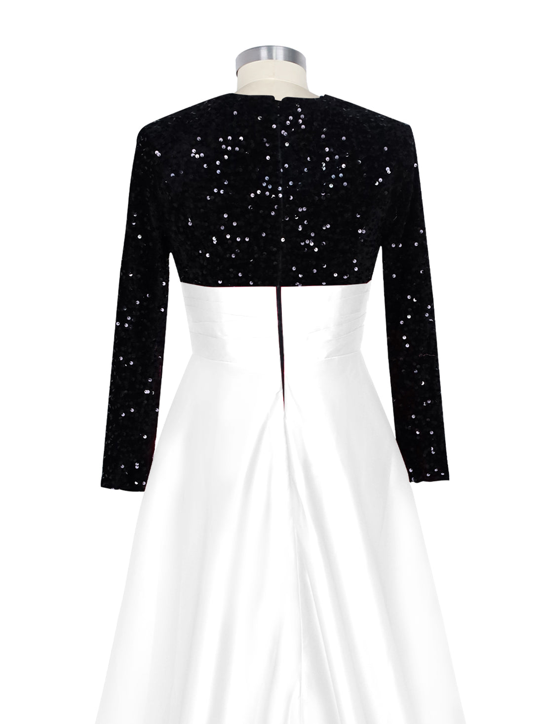 Sequin Jewel Neckline Prom Dress 