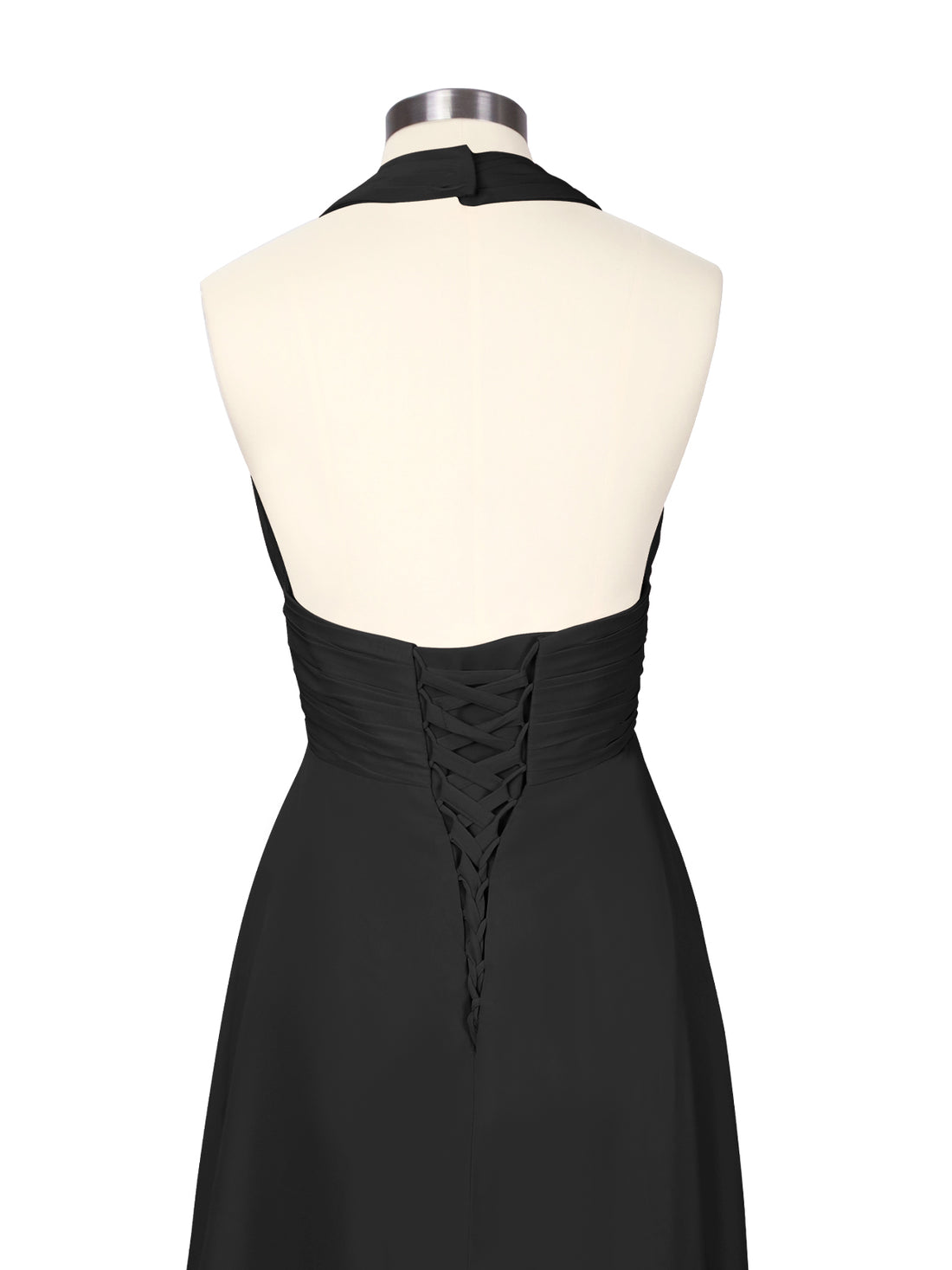 Ruched Halter Bridesmaid Dress 