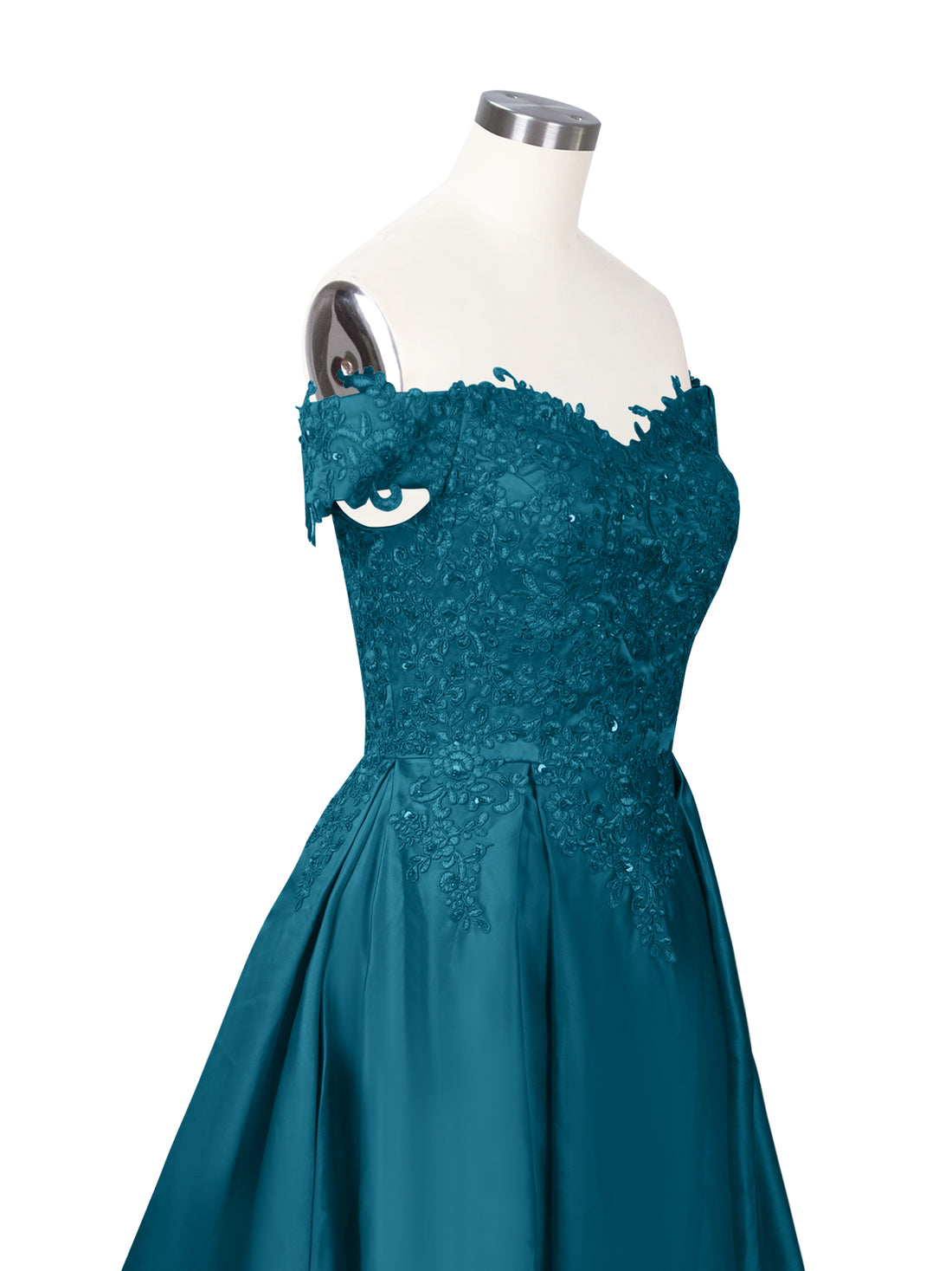 Applique Bodice Prom Dress 