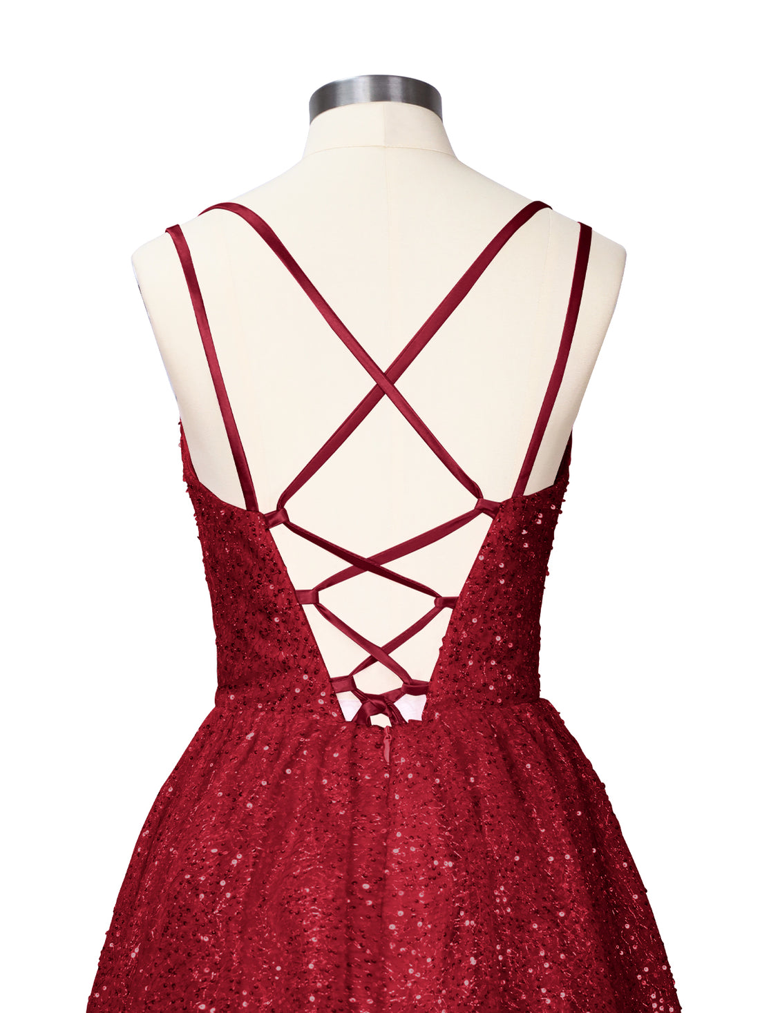 Sparkly Sequined A-line Mini Dress 