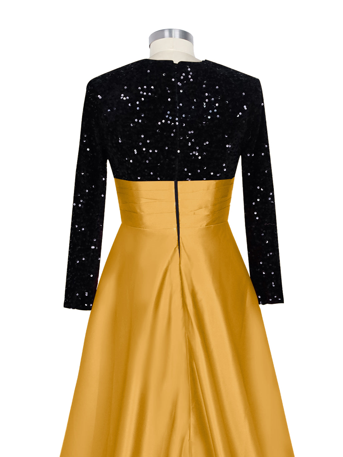 Sequin Jewel Neckline Prom Dress 