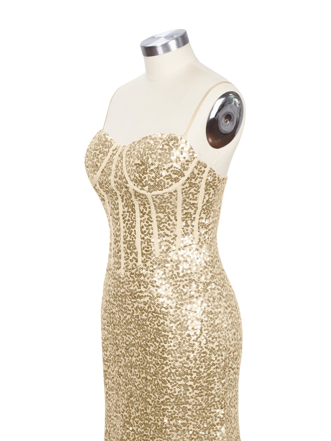 Spaghetti Sheath Prom Dress 