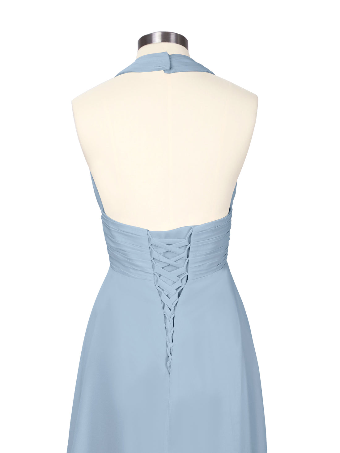 Ruched Halter Bridesmaid Dress 