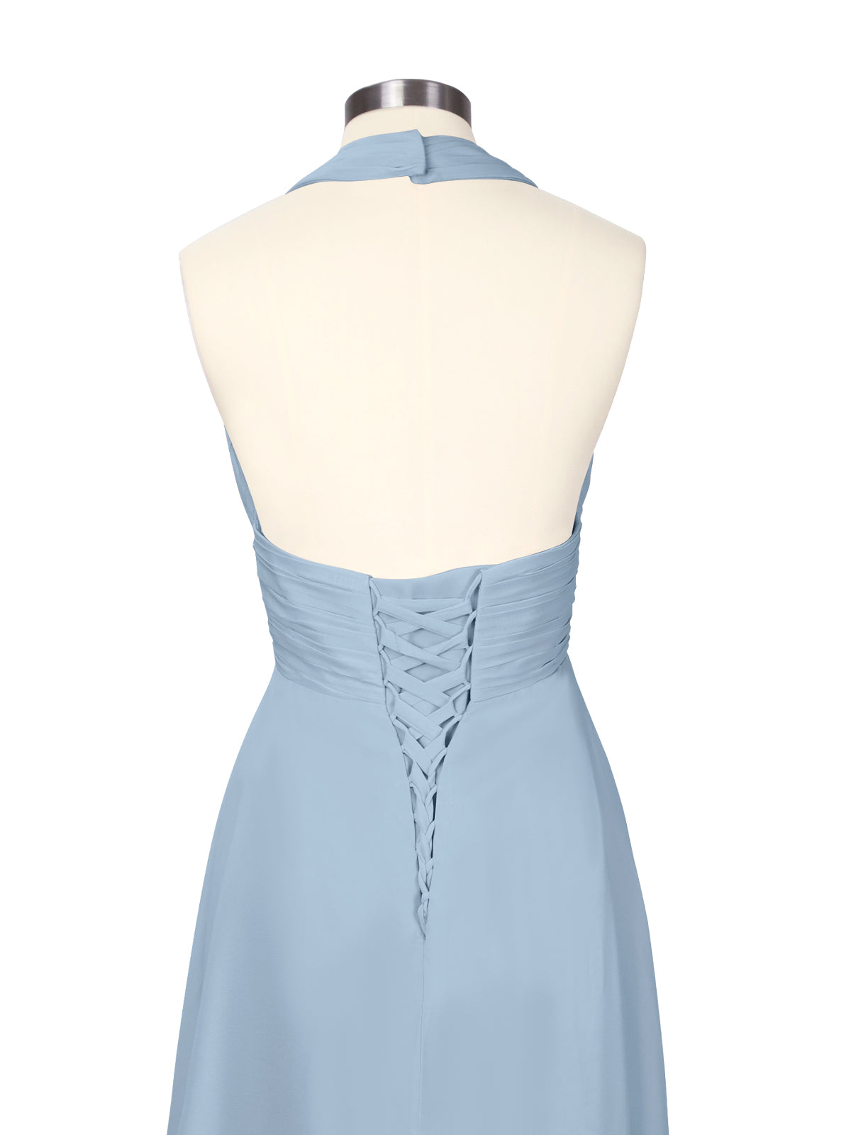 Ruched Halter Bridesmaid Dress 