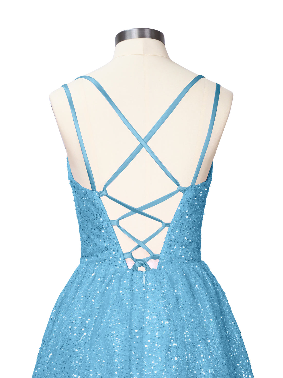 Sparkly Sequined A-line Mini Dress 