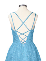 Sparkly Sequined A-line Mini Dress 