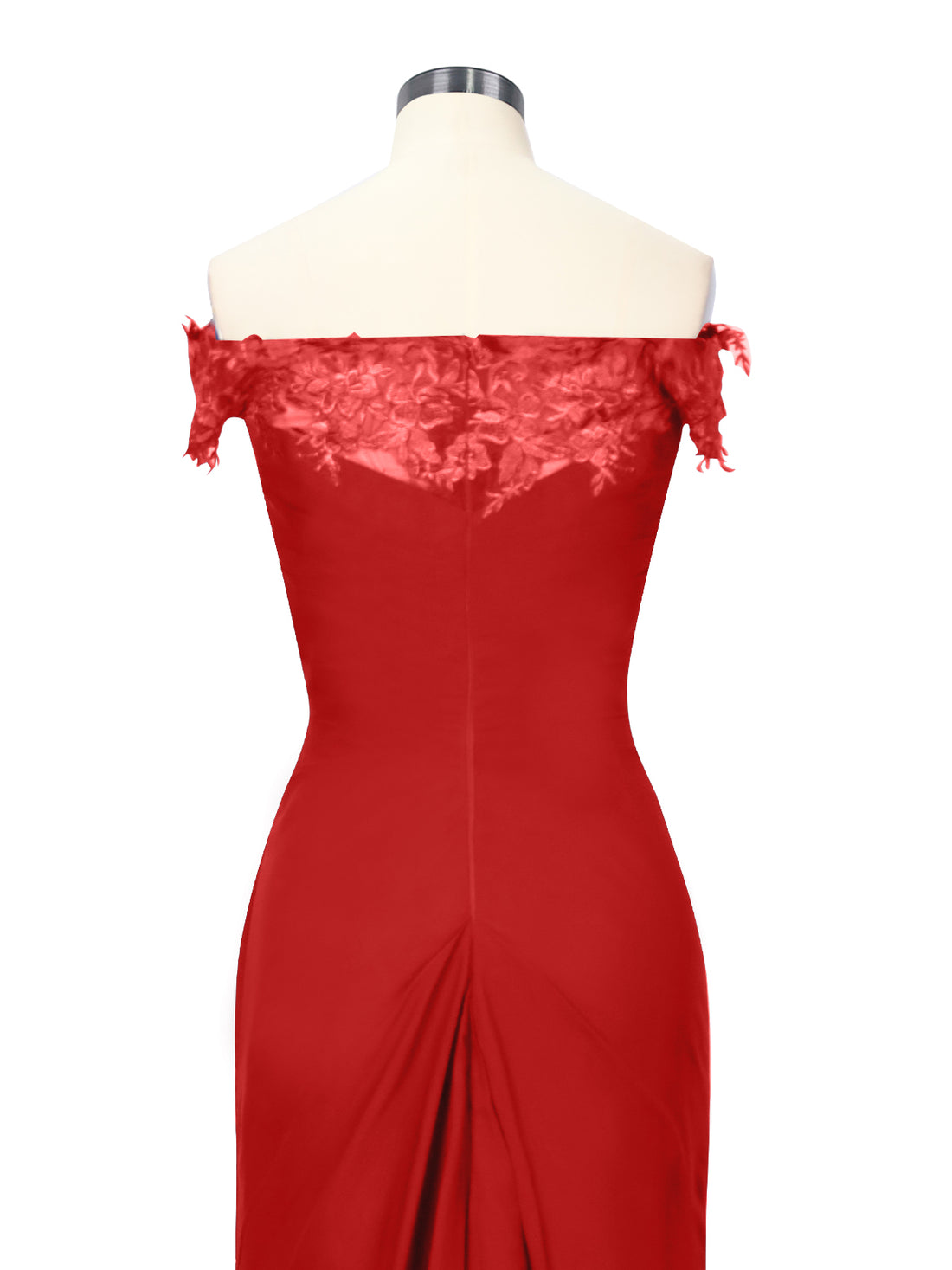 Off-Shoulder Chiffon Sheath Dress 