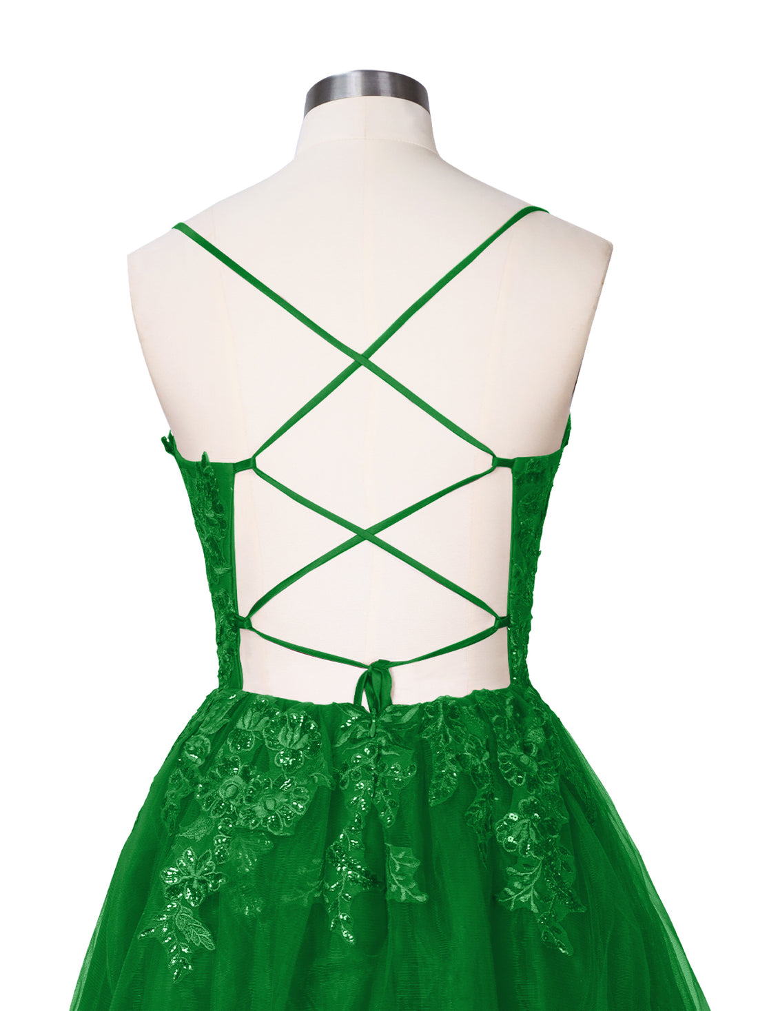 Applique Soft Tulle Mini Dress 