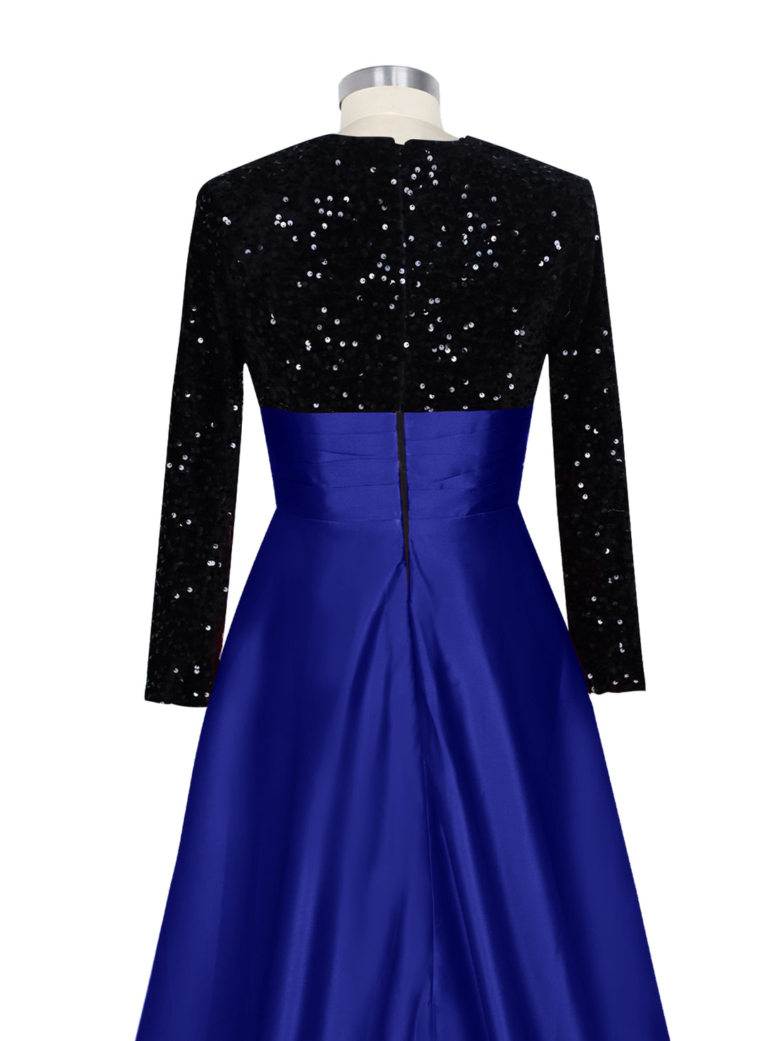 Sequin Jewel Neckline Prom Dress 