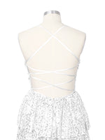 Sequined Halter Flare Mini Dress 