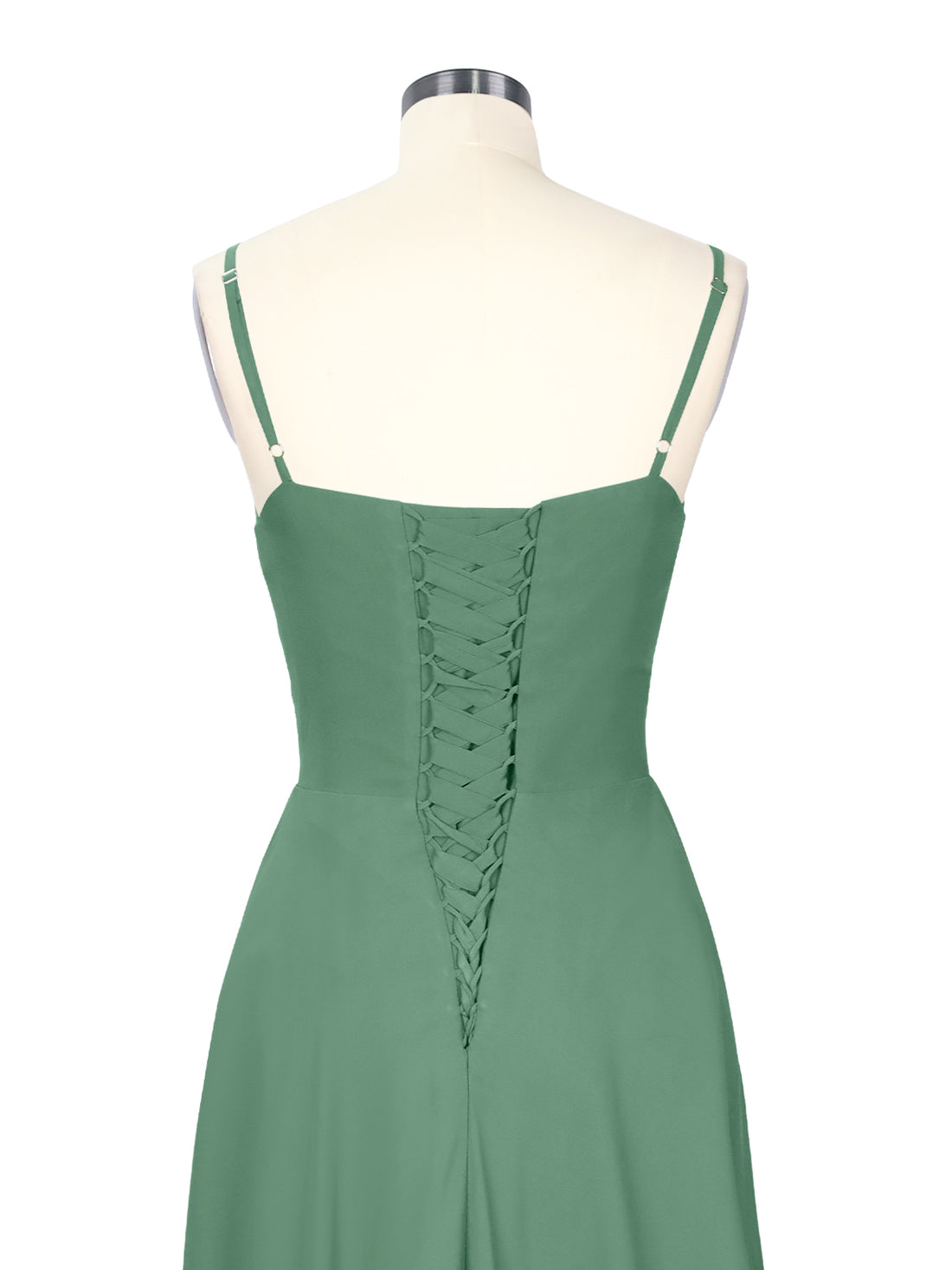 Spaghetti Asymmetrical Bridesmaid Dress 