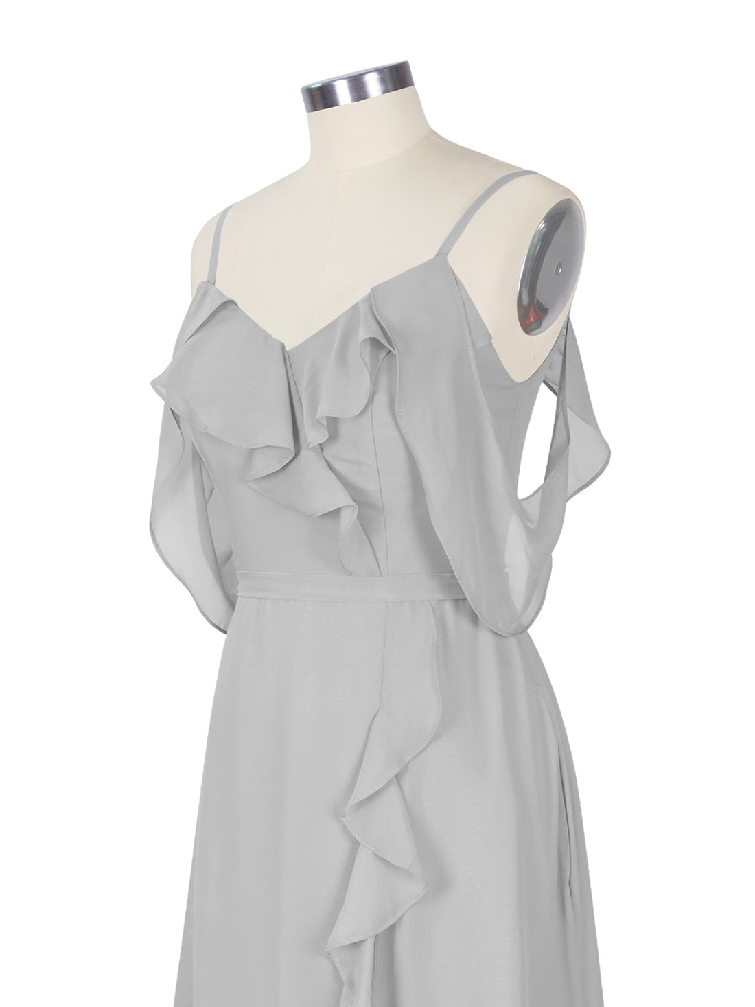 Flowy Spaghetti Bridesmaid Dress 