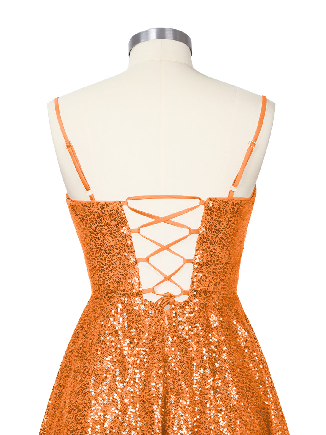Sequin Scoop Neckline Mini Dress 